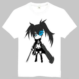 BLACK ROCK SHOOTER T-shirt 黑岩射手 T恤 欧美潮流T恤 动漫T恤
