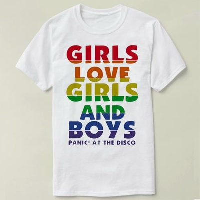 Girls love girls and boys panic   DIY Tee T-Shirt T恤 衣服