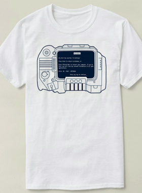 GEEK NERD极客Windows for Pipboy fallout辐射 定制 T-Shirt T恤