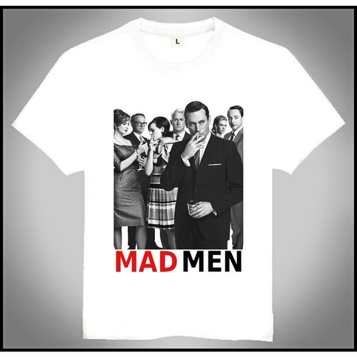 Mad Men T-shirt 白色短袖 广告狂人 T恤 订制T恤 欧美潮流T恤