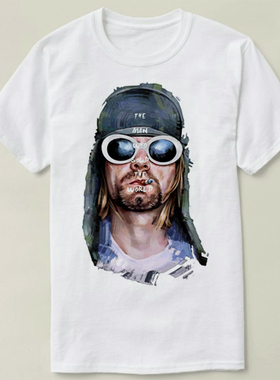 Nirvana涅磐乐队KurtCobain科特柯本衣服定制T-ShirtT恤