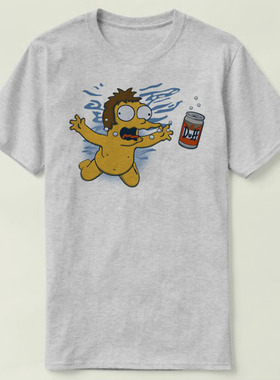 Nirvana 涅槃乐队 nevermind Duffmind 衣服成人 Tee T-Shirt T恤