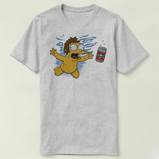 Nirvana 涅槃乐队 nevermind Duffmind 衣服成人 Tee T-Shirt T恤