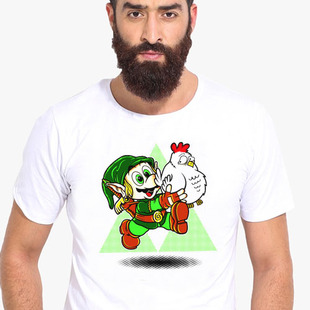 Legend of Zelda塞尔达传说Cuccos TeeShirt成人T恤上衣圆领衣服8