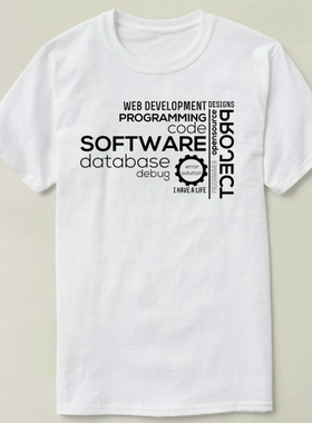 GEEKprogrammer极客程序员typography定制TeeT-ShirtT恤