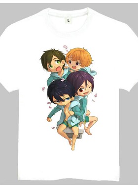 Free!T-shirt男子游泳部Free!T恤欧美潮流T恤动漫T恤8