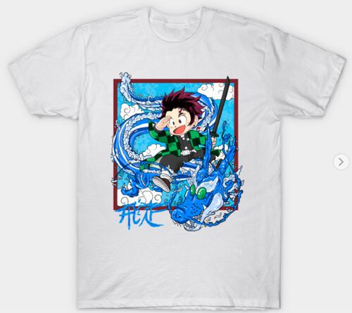 dragon slayer T-Shirt 鬼灭之刃龙珠融合动漫T恤 悟空上衣短袖