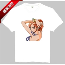 白色T恤 T恤 男女 nami 海贼王 娜美 shirt 日本动漫娜美