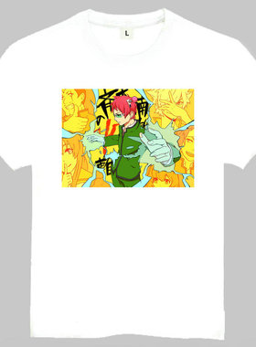 Saiki Kusuo T-shirt 齐木楠雄 T恤 欧美潮流T恤 动漫T恤