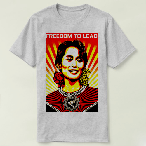 T-ShirtAungSanSuuKyiTee缅甸1男