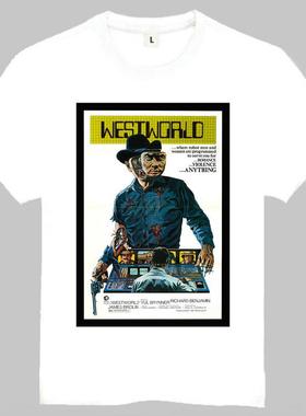 Westworld T-shirt 西部世界 T恤 订制T恤 白色 短袖 美剧潮流T恤