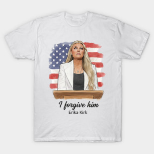 Erika-kirk T-Shirt 查理 柯克 遗孀 埃丽卡 圆领短袖T恤文化衫