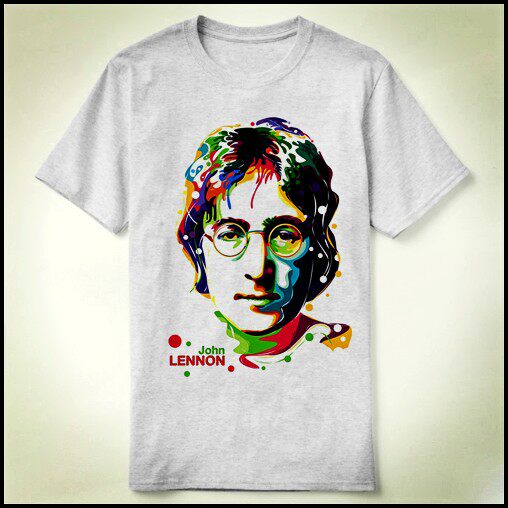 Johnlennon约翰列侬个性上衣DIYTeeT-ShirtT恤衣服5