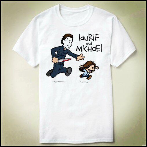 Halloween月光光心慌慌MichaelMyersTeeShirt衣服T恤Laurie