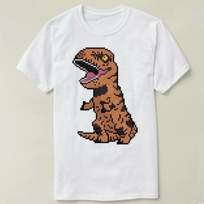 Pixely T-Rex tyrant lizard in pixely glory  T-Shirt T恤 衣服