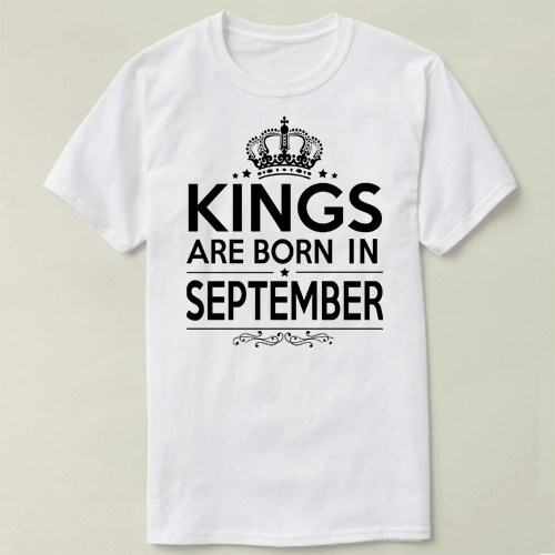 kings are born in september  birthday tee t-shirt t恤 衣服