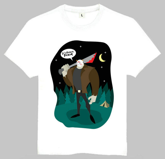 T-shirtJasonMask恐怖电影杰短袖