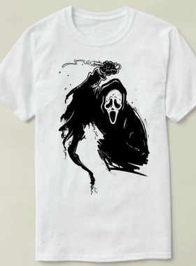 Ghostface scream 惊声尖叫 Tee Shirt T恤 圆领衣服定制成人 2