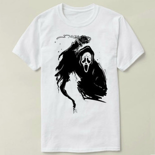 Ghostface scream 惊声尖叫 Tee Shirt T恤 圆领衣服定制成人 2