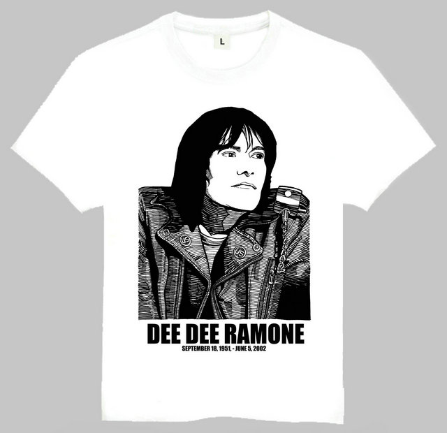 Dee Dee Ramone T-shirt 名人T恤 迪 雷蒙 T恤 欧美潮流T恤