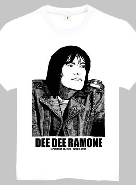Dee Dee Ramone T-shirt 名人T恤 迪 雷蒙 T恤 欧美潮流T恤