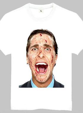 Christian Bale T-shirt 克里斯蒂安 T恤 American Psycho T恤