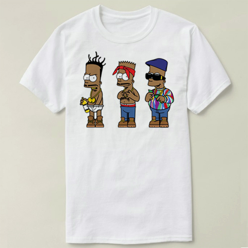 Thug life Bart 新品 短袖 来图定制 DIY Tee T-Shirt T恤 衣服