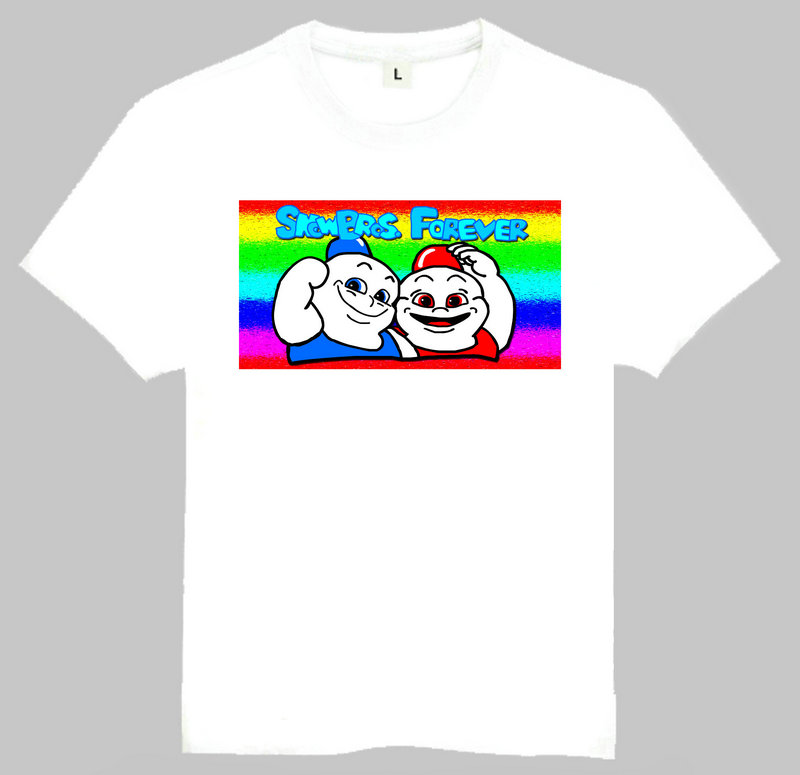 Snow Bros T-shirt 雪山兄弟 T恤 80后经典PS游戏 雪山兄弟 T恤 男装 T恤 原图主图