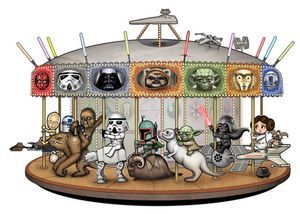 Star Wars Carousel 星球大战Tee Shirt半袖T恤