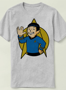 star trek Spock Live Long 星际旅行fallout辐射Tee T-Shirt T恤