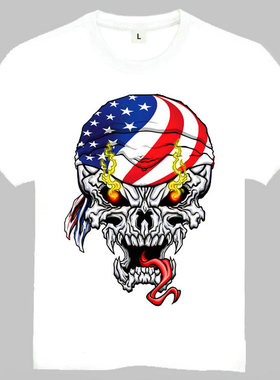 Skull T-shirt Be hacker 骷髅系列 T恤 订制T恤 潮流T恤