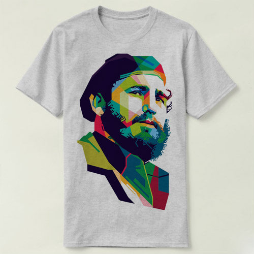 fidel castro 菲德尔 卡斯特罗 圆领 半袖 定制  tee t-shirt t恤