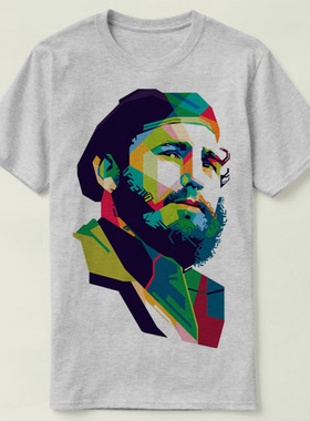 Fidel Castro 菲德尔 卡斯特罗 圆领 半袖 定制  Tee T-Shirt T恤