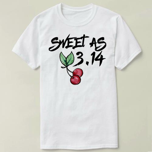 Sweet as Cherry math maths pi数学圆周率π T-Shirt T恤半袖