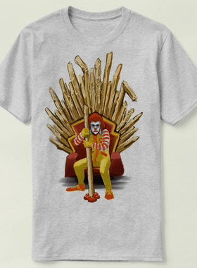 Game of Thrones mcdonalds权力的游戏 圆领半袖 Tee T-Shirt T恤