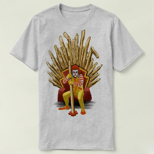 Game of Thrones mcdonalds权力的游戏 圆领半袖 Tee T-Shirt T恤