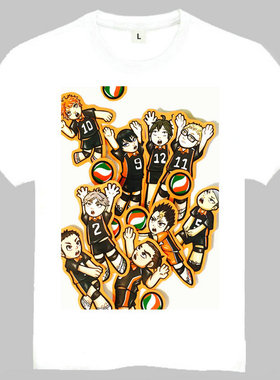 haikyuu T-shirt 排球少年 T恤 欧美潮流T恤 动漫T恤