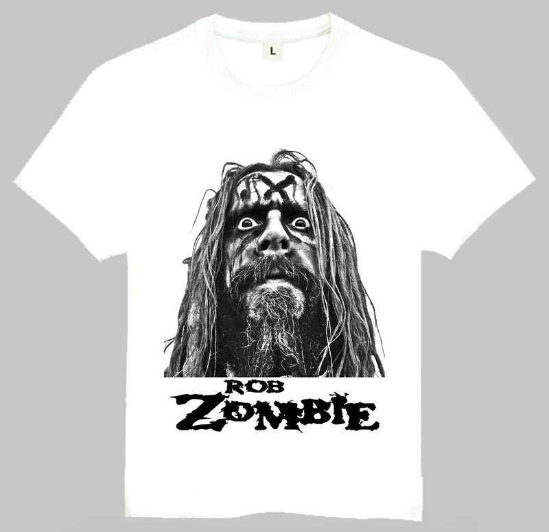 rob zombie t-shirt 罗布 赞比 t恤 欧美潮流t恤 歌手t恤