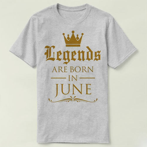 legends are born in june 生日 birthday tee t-shirt t恤 衣服