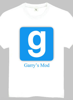 Garry's Mod T-shirt 盖瑞模组 T恤 欧美潮流T恤 G