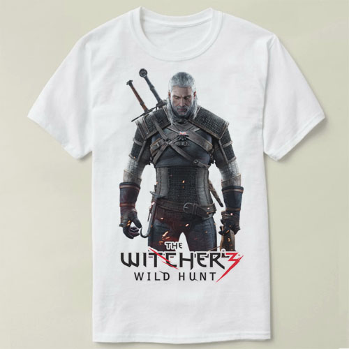 The Wicher3 gwent geralt巫师3 昆特牌Tee Shirt圆领半袖定制T恤
