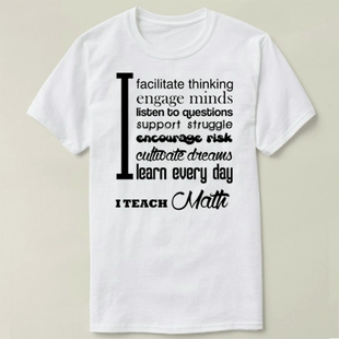 Proud Math Teacher  maths 数学 DIY 半袖 班服 Tee T-Shirt T恤