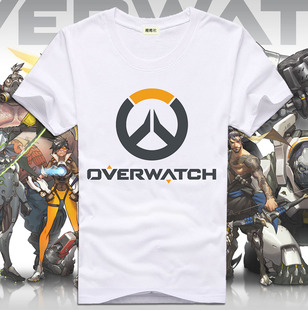 守望先锋T恤死神猎空狂鼠多款Overwatch周边电竞青年夏季男女短袖