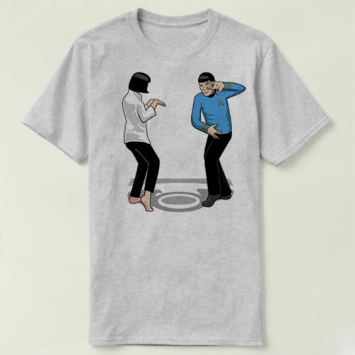 star trek Spock Live星际旅行Pulp Fiction低俗小说 T-Shirt T恤
