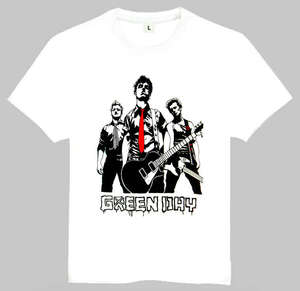 Green Days T-shirt 年轻岁月乐队 T恤 欧美潮流乐队 GD T恤