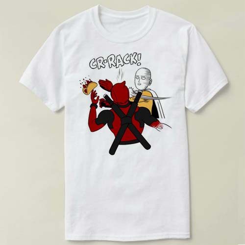 DeadpoolSaitamaMarvelShirt死男