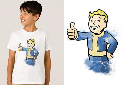 4T-ShirtFalloutvaultboyTEE恤男