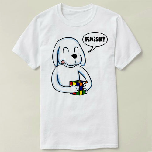Rubiks cube Rubik Dog  魔方 DIY Tee T-Shirt T恤 半袖