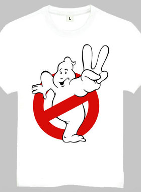 Ghost busters T-shirt 捉鬼敢死队 男女 欧美潮流大码T恤 电影