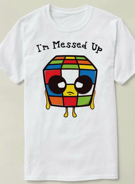 I'm Messed Up   Rubiks cube 魔方 DIY Tee T-Shirt T恤 半袖